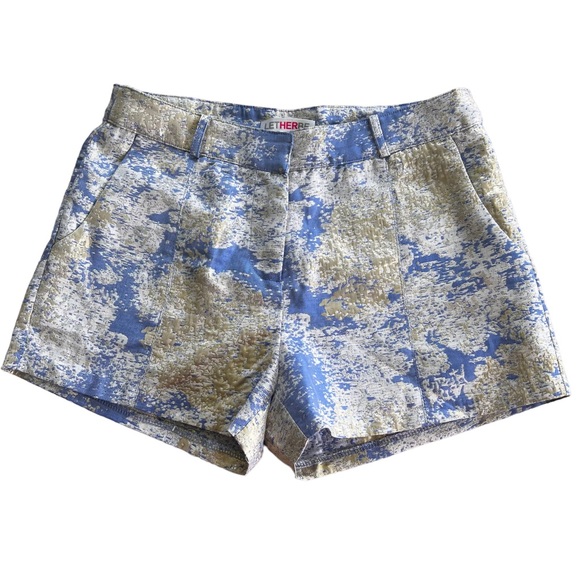 LETHERBE Pants - LETHERBE Metallic Lined Short Size S NWT